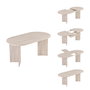 Nordure Sorell Mesa de Comedor Extensible Travertino